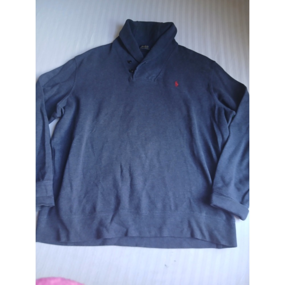 Ralph Lauren Sweater XXL Mens Shawl Loop Collar Pony Preppy Norm Classic Polo